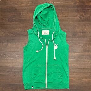 Dutch Bros Green Sleeveless Hoodie